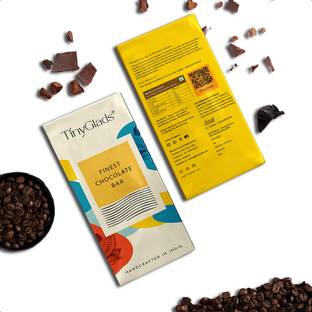 TinyGlads Raisin Coffee Dark Chocolate Bar, 80 Grams Bars