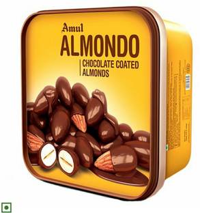 Amul Almondo choclate coated almonds Crackles