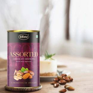 Effete Chocolate Dryfruits - Almonds, Peanut & Butterscotch | Mix Chocolates | Chocolate | Roaseted Choco Almonds,Peanuts (96 Grams) Caramels