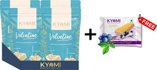 Kyomi Velvetine White Chocolate Coated Crunchy Wafers (320g Total) Premium Quality Bars