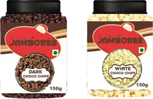 JAMBOREE Dark & White Chocolate Chips | Choco Chipps | Dark Choco Chip Bars, Brittles, Caramels, Crackles, Fudges, Truffles, Bites