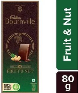 Cadbury Bournville Fruit Nut Dark Chocolate Bar Bars
