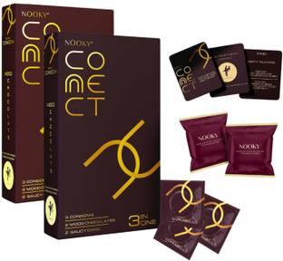 Nooky Connect Gift Set – Chocolates & Fun Cards | Pack of 2 Bars