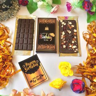 Expelite Happy Birthday Chocolate Bar Gift Box for Husband-100 gm Happy Birthday to you Chocolate Gift For Him Bars