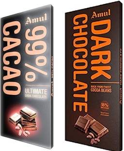 Amul 99% Cacao Chocolate & Dark Chocolate Bars