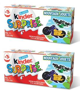 Kinder surprise 3 eggs With Crisp Crunchy Chocolate Fudges