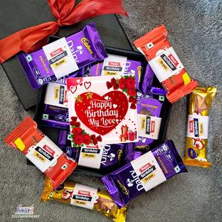 OddClick Happy Birthday My Love birthday chocolate gift pack box 10 pcs Bars