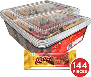LuvIt Loca Chocolate Caramel with Nougat Bars Bars