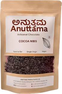 anuttama Cocoa Nibs | Roasted | Unsweetened | Gluten Free | Pure Cacao Bean Bits Bars