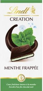 LINDT Creation Fine Dark Chocolate With a Creamy Mint Filling the Healthy Mint Taste Bars