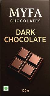 Myfa Chocolates Rich Dark Chocolate Bar | Dark Chocolate Lovers' Dream Bars