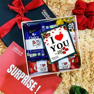 OddClick I Love You Valentine day special gift 10 pcs Chocolate Gift Box Truffles