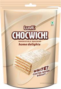 LuvIt Chocwich White Home Delights Wafer Chocolates | Crunchy & Delicious | Homepack | Bars