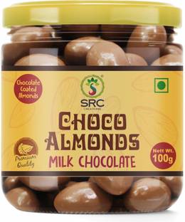 SRC Creations Almonds Milk Chocolate, Chocolate Coated Almonds Caramels