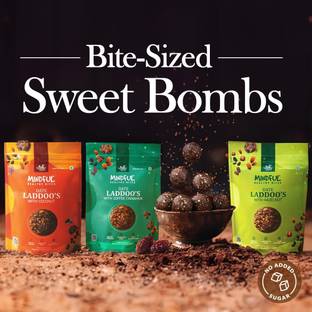 ईट एनीटाइम Assorted Sugar Free Healthy Dates Laddoo's in 3 Flavours - Combo of 3