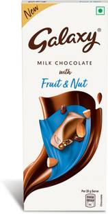 GALAXY Fruit & Nut Milk Chocolate Bar Loaded With Almonds & Raisins Bars