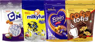Mulberry foods Coconut Milk Coffy Choco Standy Zipper Pouch Combo Pack 536g Bites