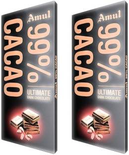 Amul 99% CACAO ULTIMATE DARK CHOCO WITH LOTS OF COCOA Bars