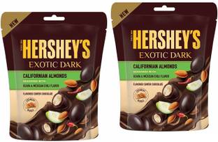 HERSHEY'S Exotic Dark Californian Almonds SPRINKLE WITH GUAVA, MEXICAN CHILLI FLAVOUR Truffles