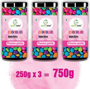 Hobby Herbs Chocolate Munchies 750gm |Chocolate Buttons | Chocolate for Cake Decorations | Truffles