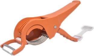 YUKTA Veg Cutter Sharp Stainless Steel 5 Blade Vegetable Cutter with Peeler 2 in 1 Vegetable & Fruit Chopper