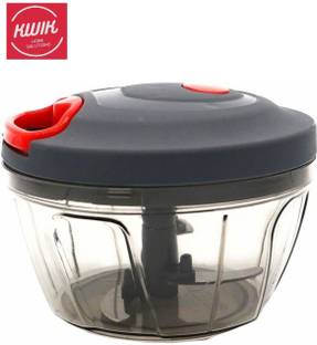 Kwik by KWIK Mini Chopper 450 ml Stainless steel blade Ultra sharp with Blender (2in1) Vegetable & Fruit Chopper