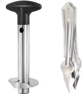 DANIR Combo Pack of Pineapple Cutter & Pineapple Eye Remover Tool Pineapple Slicer