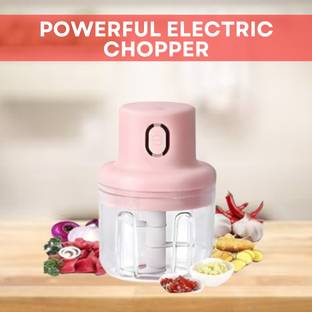 SACRO Chopper (Electric Rechargeable Chopper) for Kitchen Vegetable Garlic Onion Q164 Electric Vegetable & Fruit Chopper