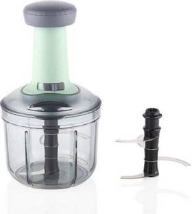 Ecodex Hand Push 900 ML with 4 Stainless Steel Blades Vegetable & Fruit Chopper Vegetable & Fruit Grater & Slicer