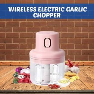 SACRO Chopper (Electric Rechargeable Chopper) for Kitchen Vegetable Garlic Onion Q20 Electric Vegetable & Fruit Chopper