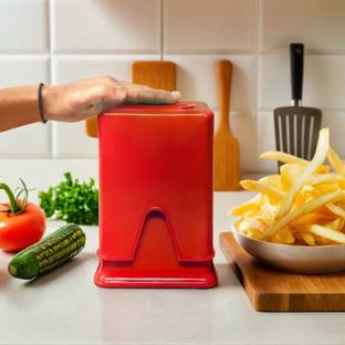 Chipser by KITCHENWARE Unbreakable Easy to Use Chopper , Super Efficient French Fry Cutter (Red) Potato Chopper