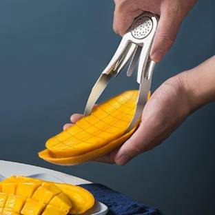 KVVTRADES Mango Peeler and Cutter Portable Fruit Cutter Kitchen Tool Set