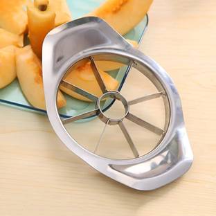 Gambit 8 Blade Heavy Duty Stainless Steel Vegetable, Melons & Stainless Steel Apple Cutter Slicer with 8 Blades and Handle Fruit Cutter Slicer Chopper Masher Dicer Apple Slicer Apple Slicer