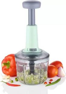 VEKSOR by Veksor Chopper, Onion Cutter, Onion Chopper, Vegetable Chopper (Teal, 900ml. 4 Blades) Vegetable & Fruit Chopper