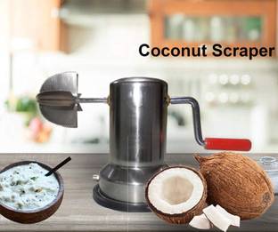 SUNCLOCK Stainless Steel Coconut Scraper Shredder ' Coconut Scraper