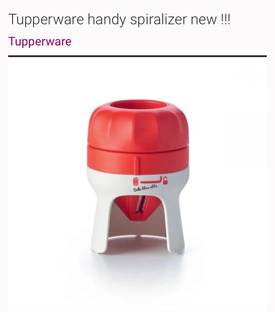 TUPPERWARE by tupperware Handy Spiralizer Turns Vegetables into Veggie Spaghetti - Easy to Use Compact Vegetable Chopper