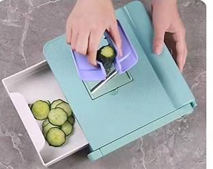 DebRifo Safe Slice Mandoline 6 In 1 Artifact Shred Slice Peeling Vegetable & Fruit Grater & Slicer