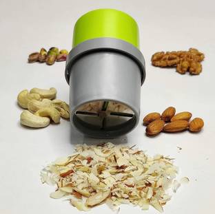 FEEDNIX NEW WOMAN'S 1st CHOICE 3 IN 1 DRYFRUIT CUTTER ( light green) Vegetable & Fruit Grater & Slicer