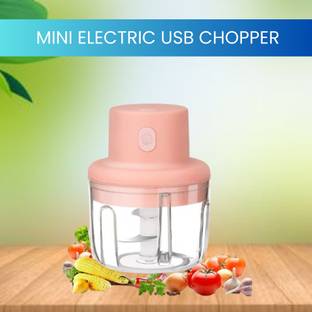 SACRO Chopper (Electric Rechargeable Chopper) for Kitchen Vegetable Garlic Onion Q484 Electric Vegetable & Fruit Chopper