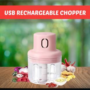FRONY Chopper (Electric Rechargeable Chopper) for Kitchen Vegetable Garlic Onion B356 Electric Vegetable & Fruit Chopper