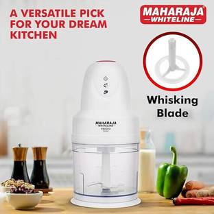 MAHARAJA by MAHARAJA Whiteline Frisco DLX Electric & Perfect Chopping Made ! 260 Watts Electric Vegetable & Fruit Chopper