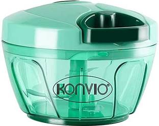 KONVIO Mini Handy and Compact Chopper with 3 Blades (400 ml) Vegetable Chopper