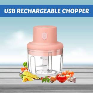 FRONY Chopper (Electric Rechargeable Chopper) for Kitchen Vegetable Garlic Onion C408 Electric Vegetable & Fruit Chopper