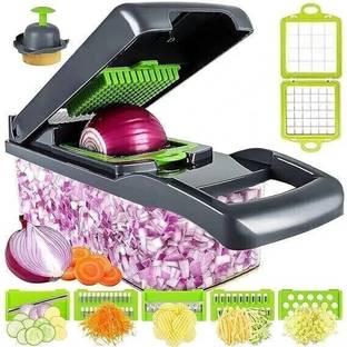 JEEYANA ENTERPRISE 14 In 1 Vegetable & Fruits Chopper, Slicer, Dicer Grater & Chopper For Kitchen Vegetable & Fruit Chopper