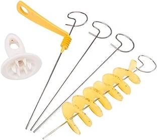 CRAZYGOL 4 IN1 Potato Spiral Chips Cutter which brings you the Potato Straight Peeler