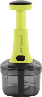 ACTIONWARE Push Chopper Vegetable and Fruit Slicer - 500ml Capacity Vegetable & Fruit Chopper