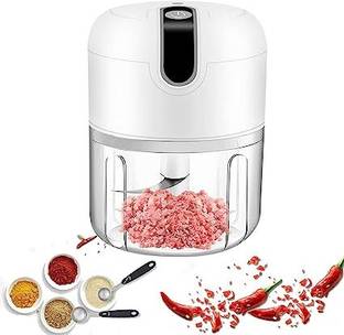 Dealnicy 250 ml Small Wireless Food Processor Portable Mini Garlic Choppers Blender Vegetable & Fruit Chopper