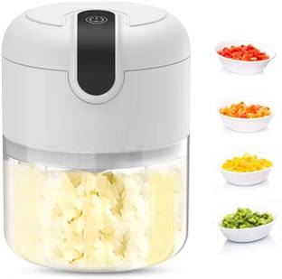 Wishbone by Wishbone Electric Mini Garlic Chopper Wireless Food Processor Portable Garlic Choppers Electric Vegetable & Fruit Chopper