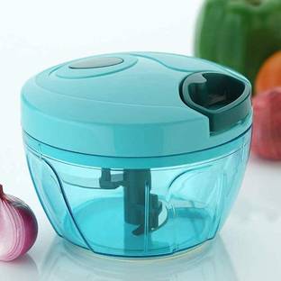 Elegant Enterprise Mini Handy Chopper with 3 Blades for Easy Vegetable & Fruit Cutting Vegetable & Fruit Chopper