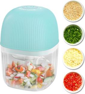 Costar by COSTAR 250ML Mini Chopper for Mincing Ginger & Onion, Stainless Steel Blades, Wireless Electric Vegetable & Fruit Chopper
